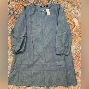 Lands End Light weight denim dress size PM NWT